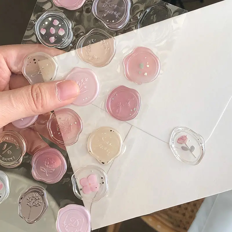 Wax Seal Stamp Kit - 15/18 قطعة، ملصقات ختم شمع عتيقة،