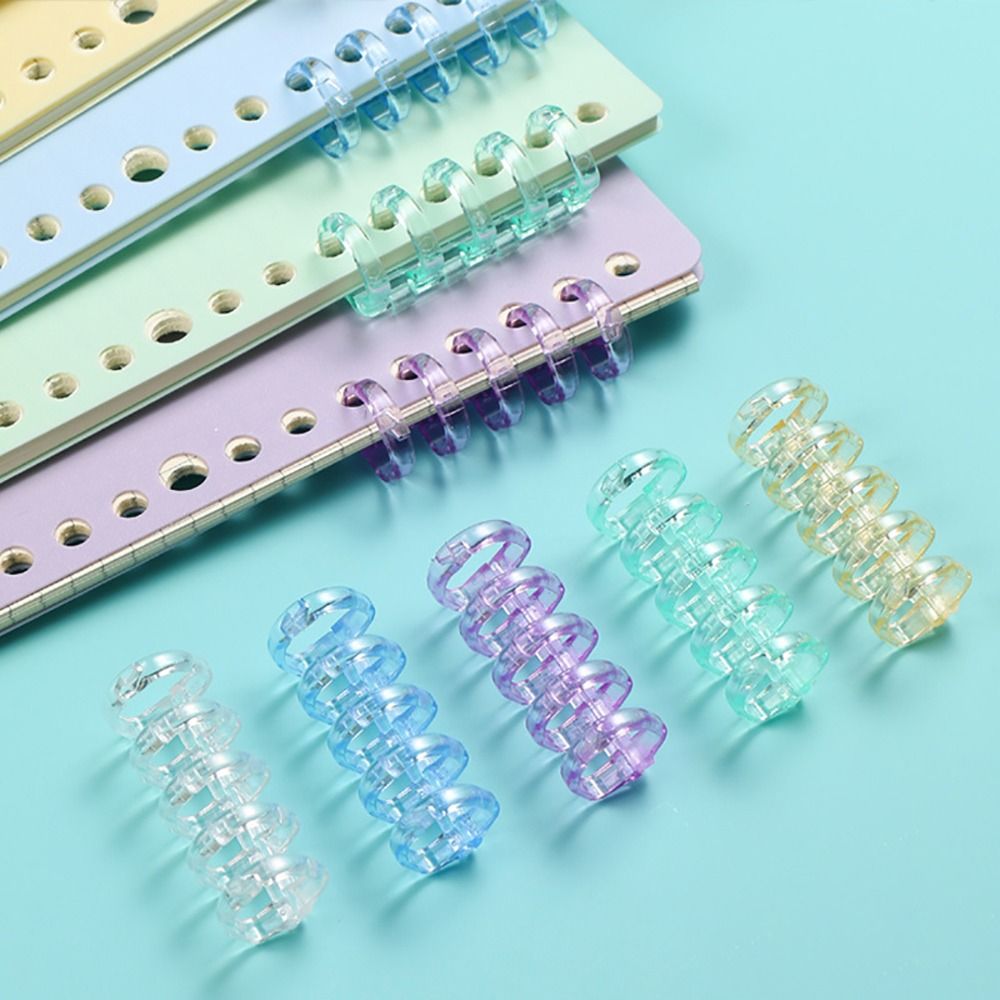 Binding Comb Plastic - 10 قطع من حلقات التثبيت القابلة