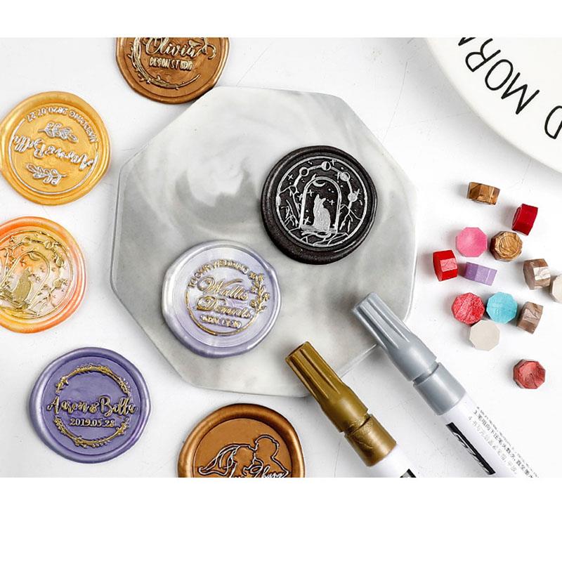 50 قطعة ختم الشمع ختم ختم الشم - مراجعة Wax Seal Stamp Kit وسعره
