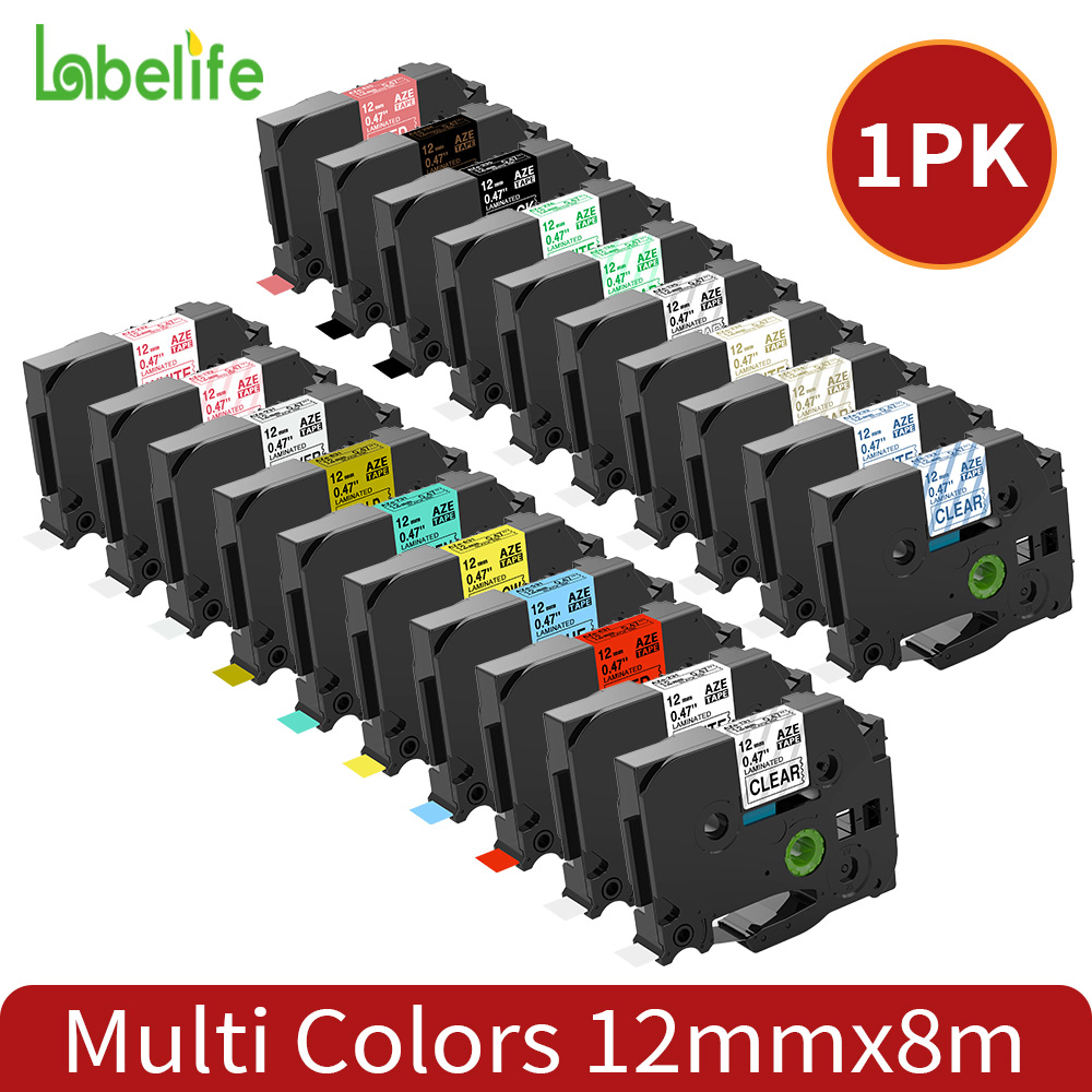 شريط ملصقات مصفح 12 مم متوافق  - مراجعة Label Printer Tape وسعره