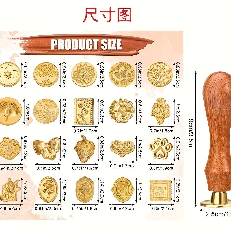 مجموعة أختام شمعية من 21 قطعة  - مراجعة Wax Seal Stamp Kit وسعره
