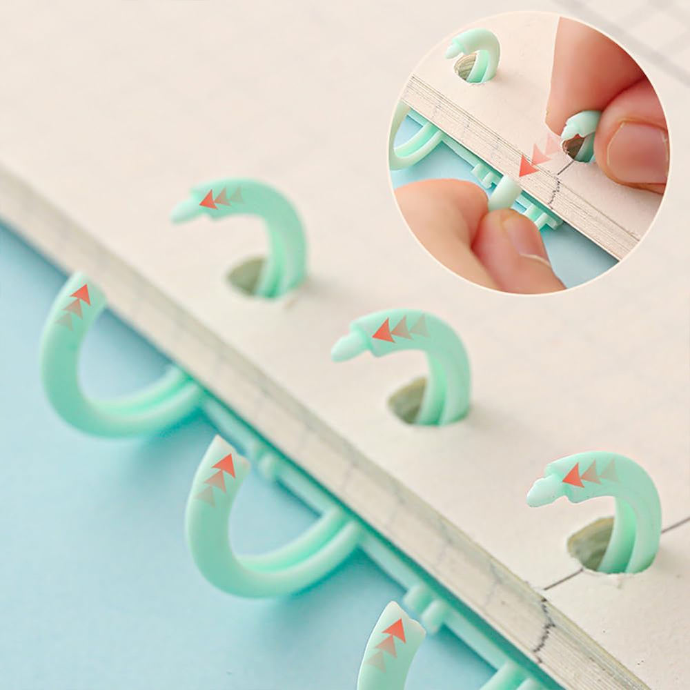 5/10 قطع حلقات تجليد أوراق فضف - مراجعة Binding Comb Plastic وسعره