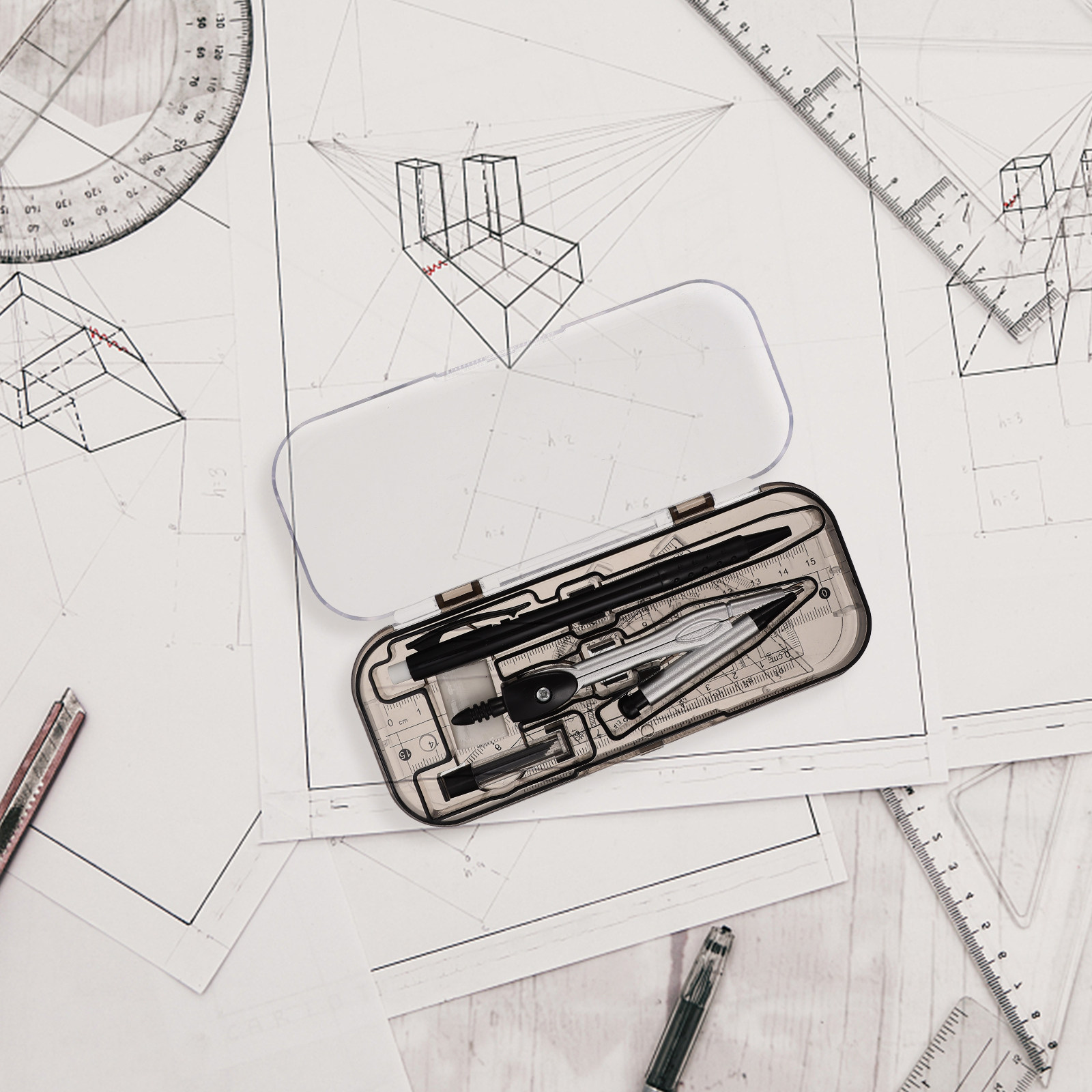 مجموعة أدوات رسم متعددة الوظائ - مراجعة Compass Geometry Set وسعره