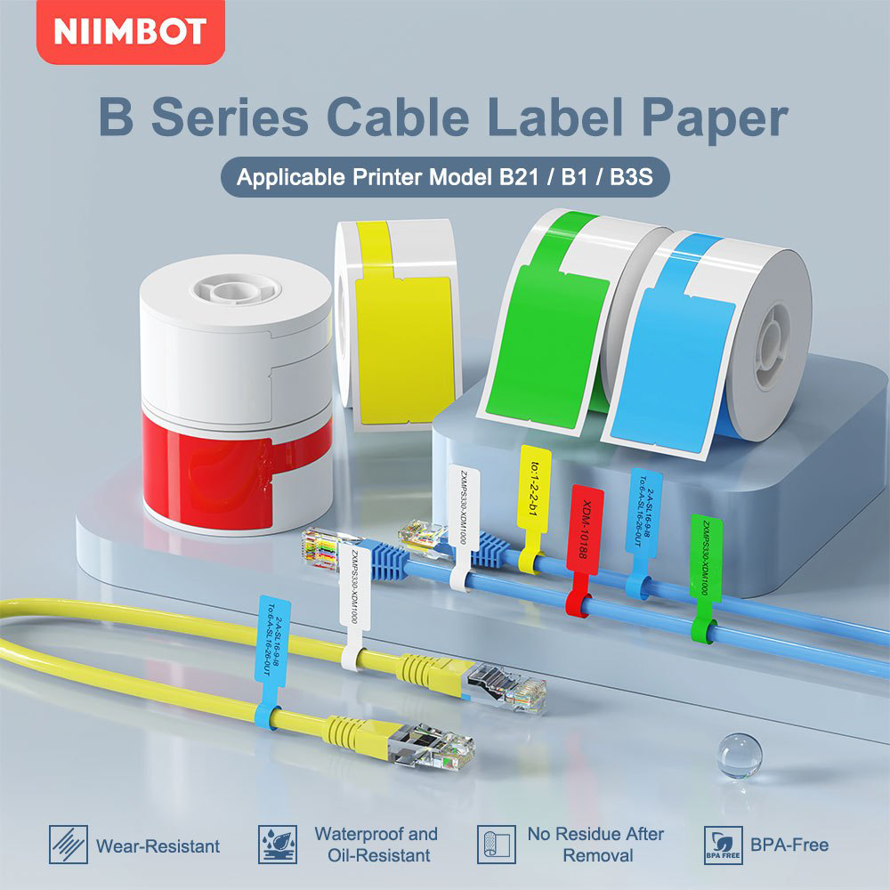 Niimbot كابل التسمية طابعة محم - مراجعة Label Printer Tape وسعره