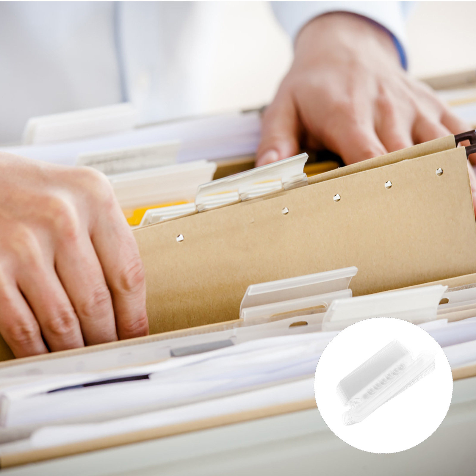 100 قطعة من علامات تبويب الملف - مراجعة File Folder Hanging وسعره